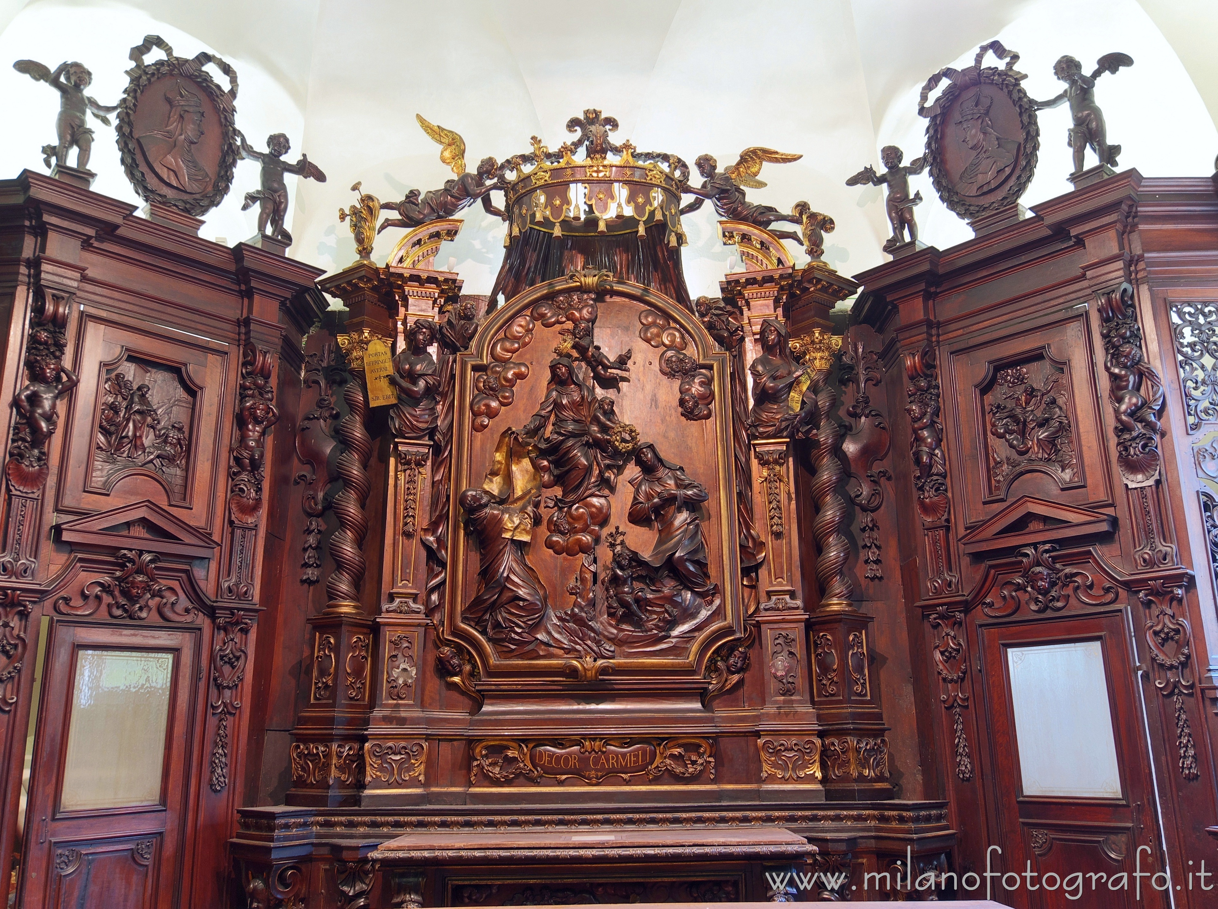 Milan (Italy) - Central wardrobe in the sacristy of the Church of Santa Maria del Carmine